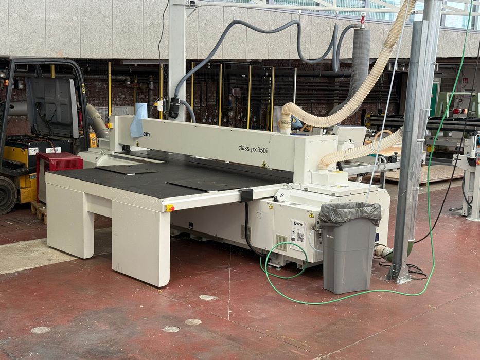 Serra de Painéis SCM Class PX350i – 3200 mm – 2022 – Apenas 317 horas – Laser – Batente Motorizado