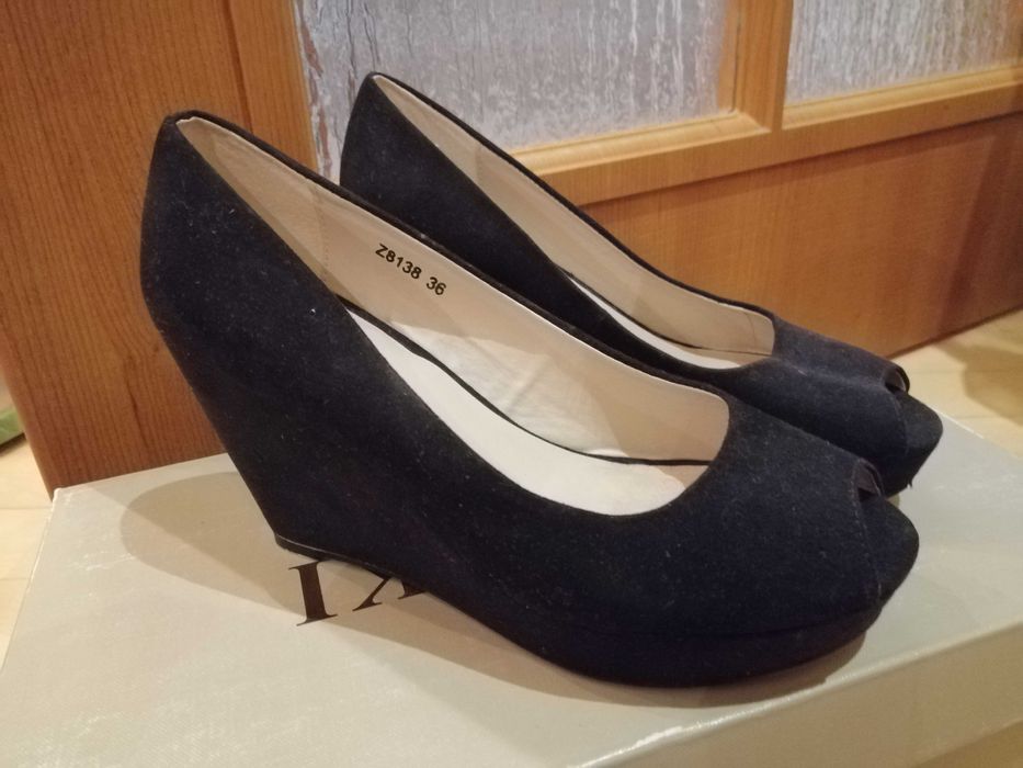 Sandały botki czarne