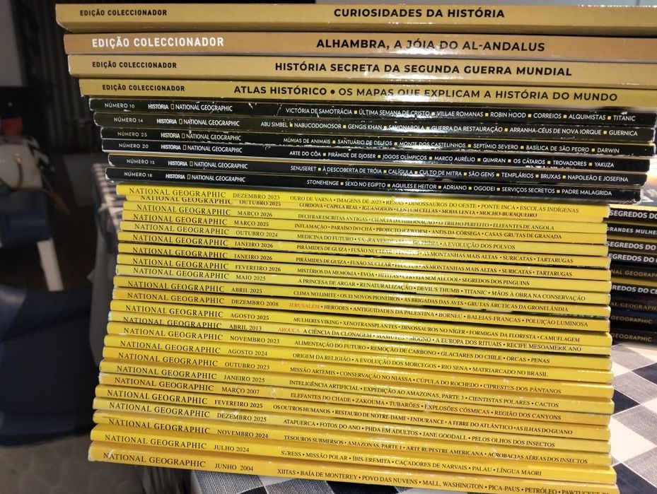 Revistas national geographic livros