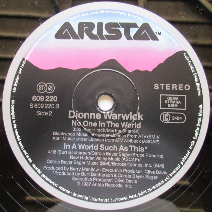Dionne Warwick - - - - - Love Power - - - - - Maxi Single