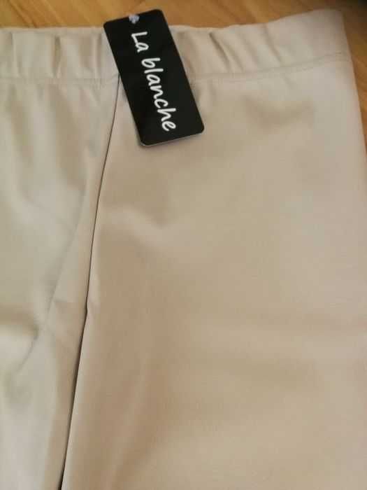 Spodnie legginsy La blanche elastyczne eco skóra i tanina