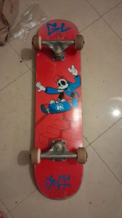 Skates rosa e preto