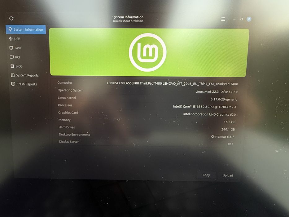 Laptop Lenovo ThinkPad T480 i5 16GB RAM 256GB SSD - DŁUGI CZAS PRACY NA BATERII