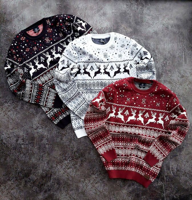 Різдвяні светри для пари | Теплий новорічний подарунок у наявності