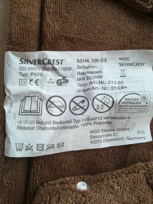 Almofada de calor para o ombro, poncho de calor com 6 níveis de temper