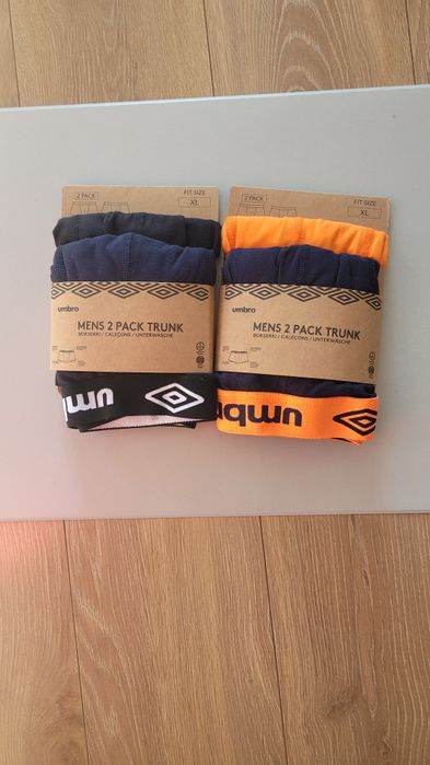 Bokserki męskie Umbro rozmiar XL - 4 sztuki (dwa opakowania)