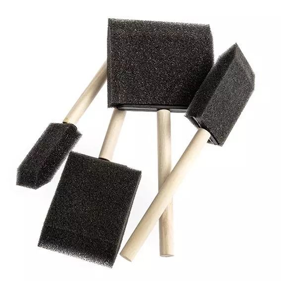 Pędzel Gąbka Płaski 4Szt. Dalprint