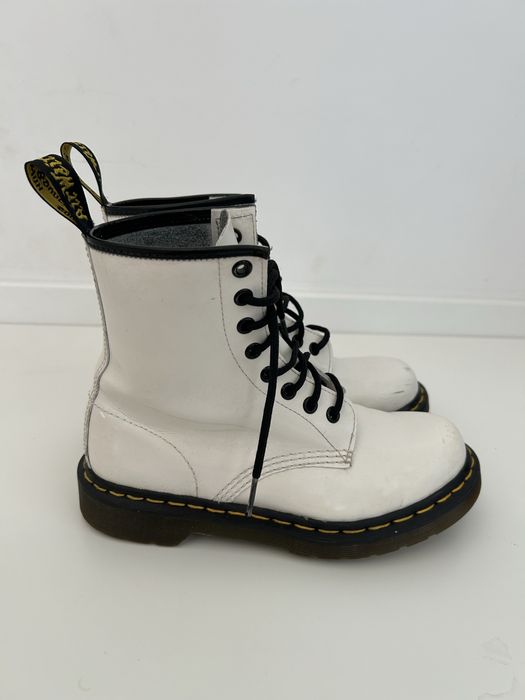 Martensy glany rozmiar 37 botki Dr. martens za kostki wysokie białe