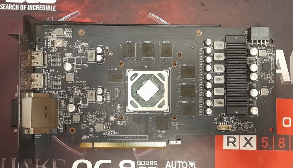 Відеокарта ASUS DUAL RX 580-8GB б/в