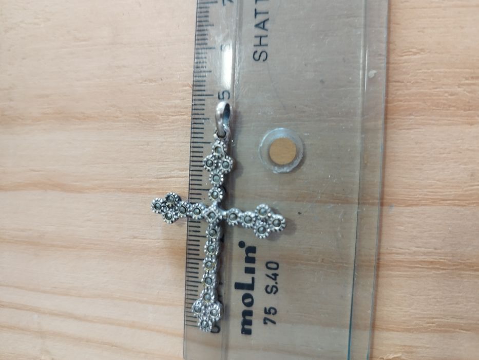 Medalha cruz em prata 925