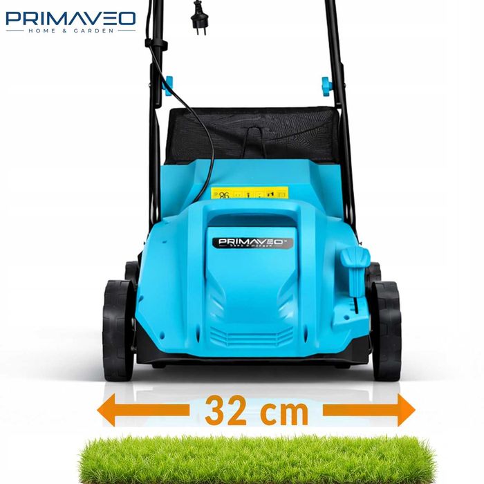 Aerator Wertykulator Elektryczny 3w1 2700w 2xwałki Kosz 30l Regulacja