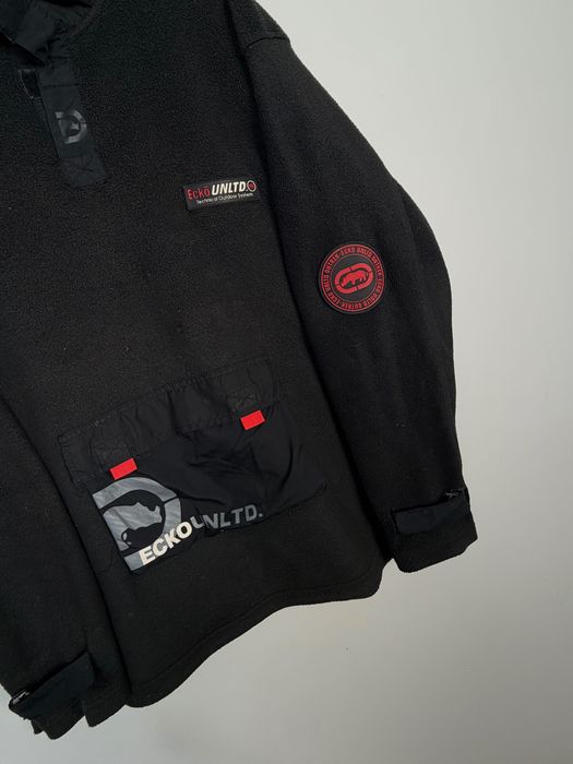 Polar Ecko Unltd. Anorak Fleece Black Hip Hop Rap