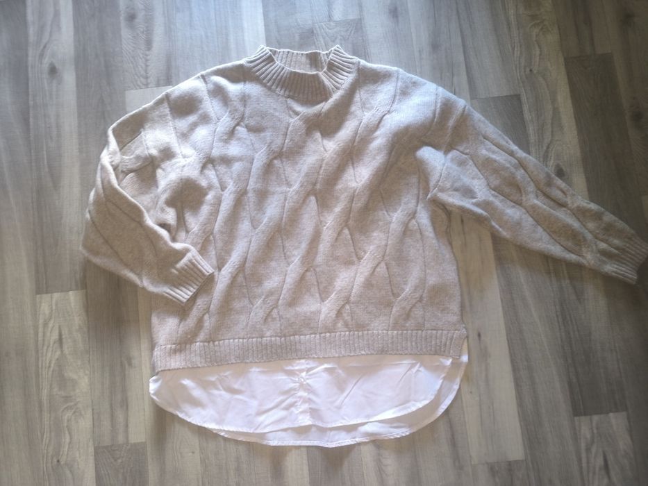 NOWY Sweter z koszulą XXL 2XL
