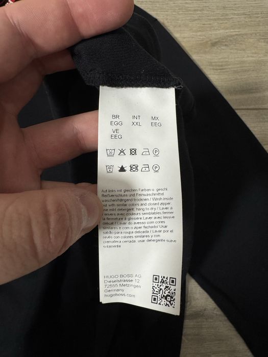 Кофта Hugo мужская Boss легкая длинный рукав Хюго Босс размер XXL