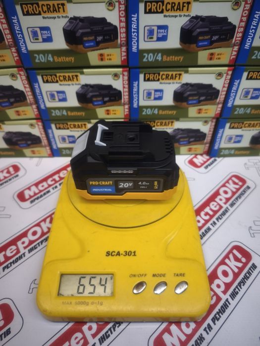 Акумуляторна батарея Procraft Battery20/4 industrial (20В, 4Аг)