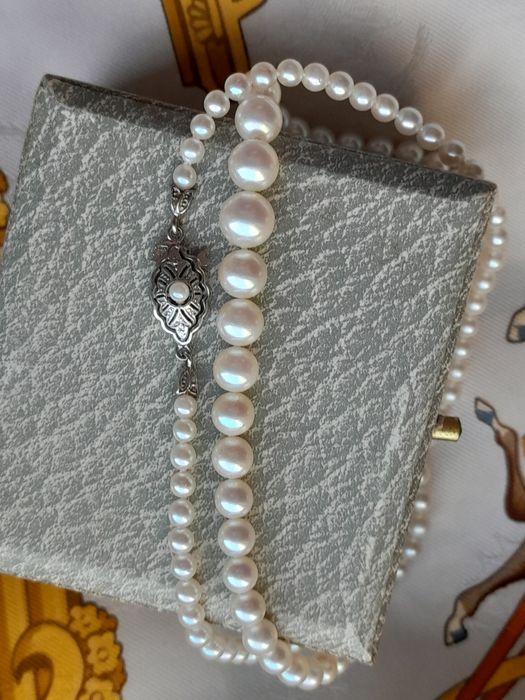 Piękny Naszyjnik Art deco Akoya Złoto 585 48cm WYCENA