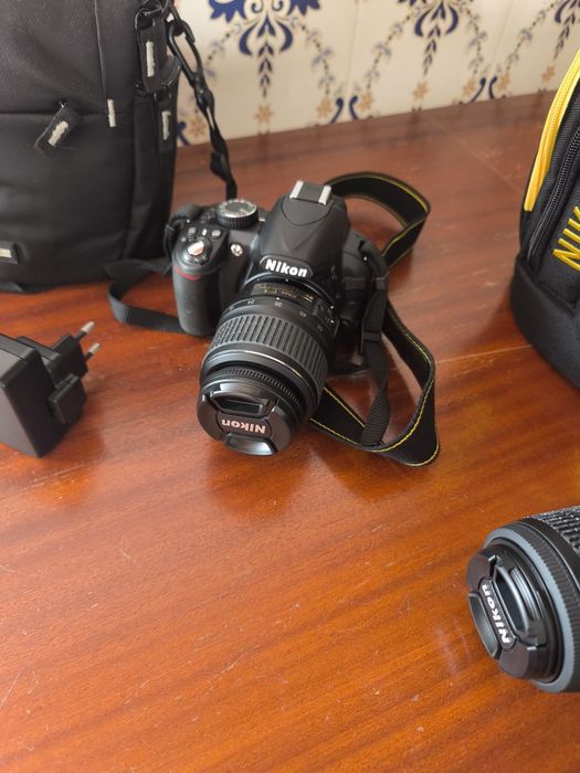 Kit Completo Nikon D3100 (Como Nova) + 2 Lentes + Mochilas e Tripé