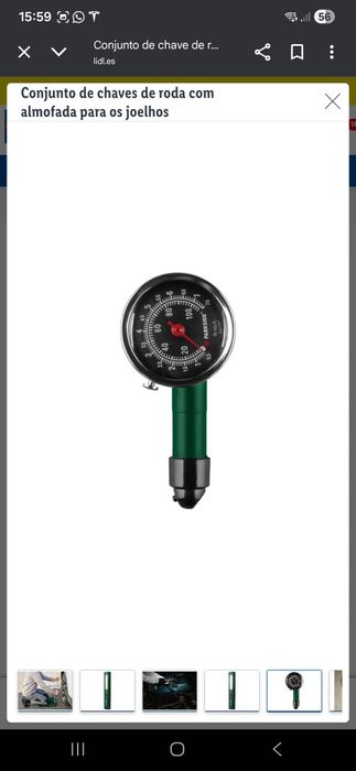 Kit chaves de roda com almofada para os joelhos