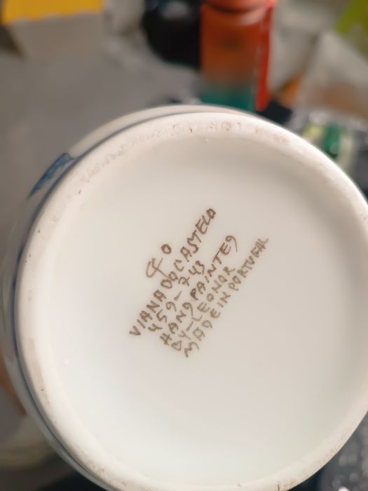 “Viana do Castelo” — Jarra/Jarro Decorativo Pintado à Mão | Porcelana Portuguesa