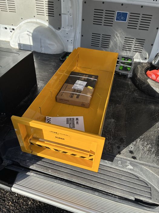 RARO Cofre anti roubo aço reforçado P/ carrinha C/gaveta deslizante