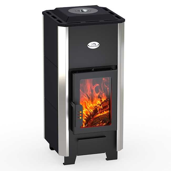 Печ отопительно-варочная /булерьян «Вертикаль»ПОВ-100В на 100м³