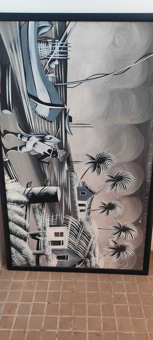 Quadro parede preto e branco