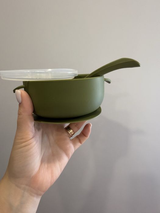 Тарілка на присосці,силіконовий посуд,для дітей