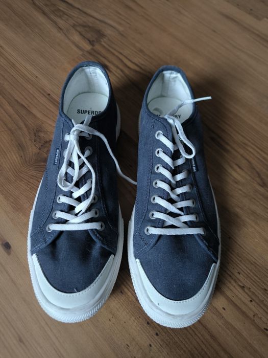 Superdry trampki męskie 44 Vegan granatowe białe
