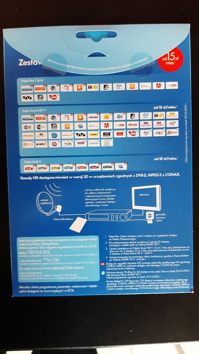 Karta startowa Telewizji Na Kartę SMART HD+ ,nieparowana