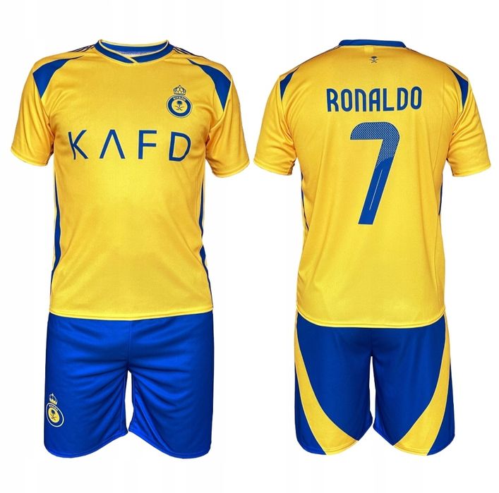 Strój piłkarski dziecięcy Al-Nassr Ronaldo rozm. 128