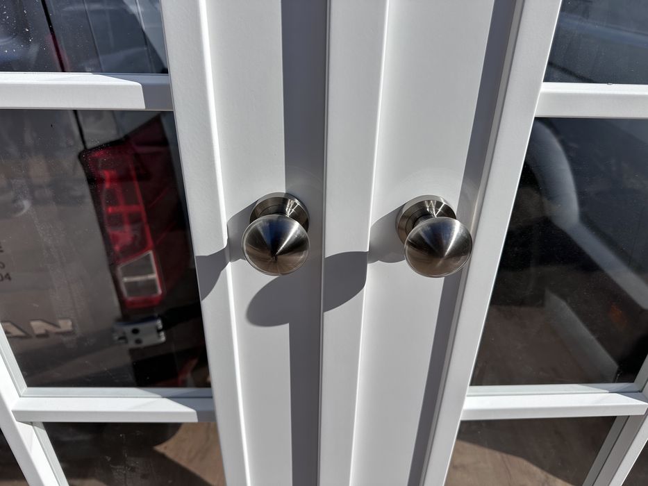 Drzwi drewniane dwuskrzydłowe OD RĘKI białe na wymiar cała Polska