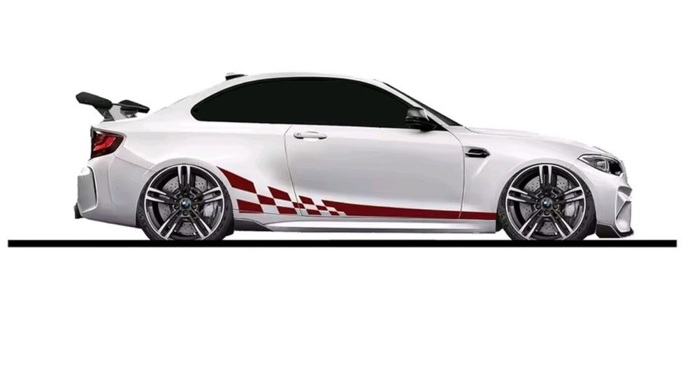 Naklejka dekoracyjna na auto tuning