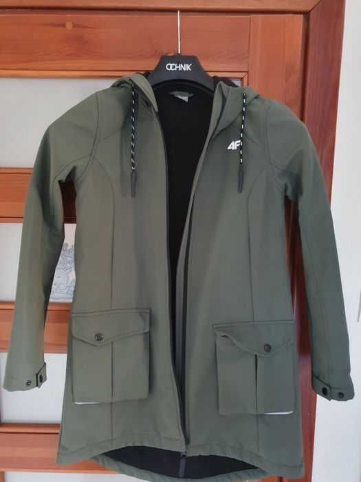 Płaszcz softshellowy damski SFD202 zieleń ciemna