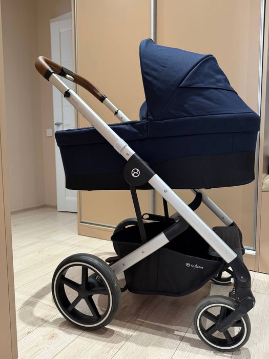 Коляска / візок Cybex Balios S Lux Silver 2 в 1 Ocean Blue