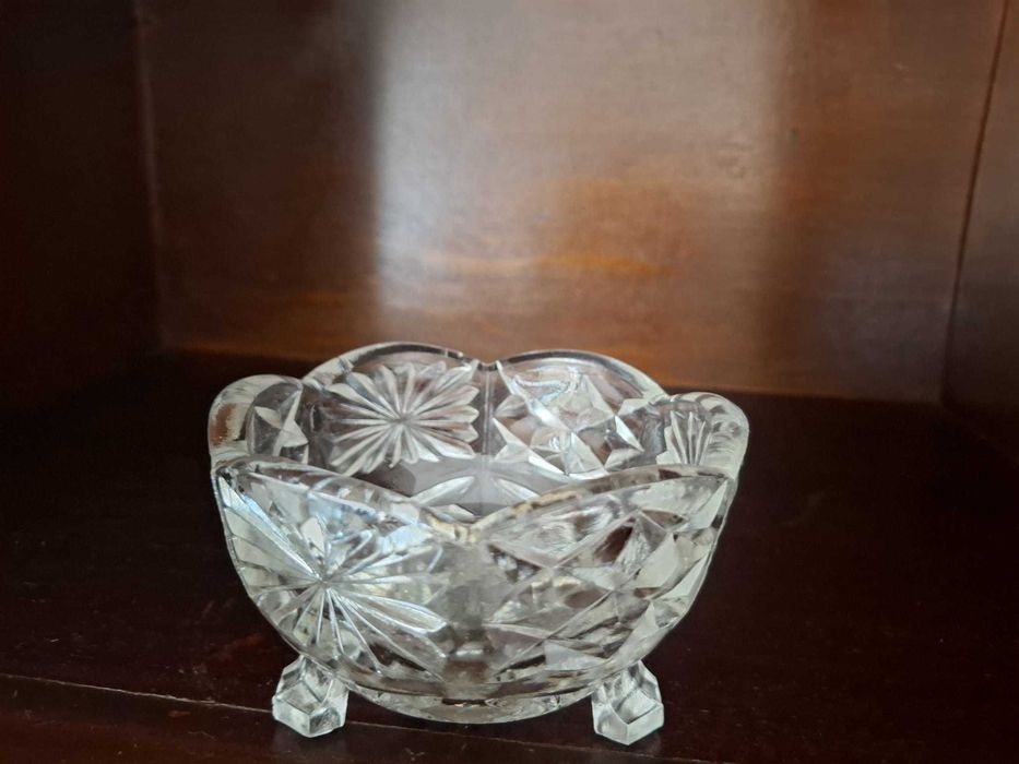 Tigela com pé de tigela vintage anos 30 e 40 Art Déco