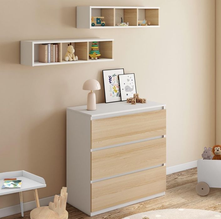 Cómoda modular com muda-fraldas