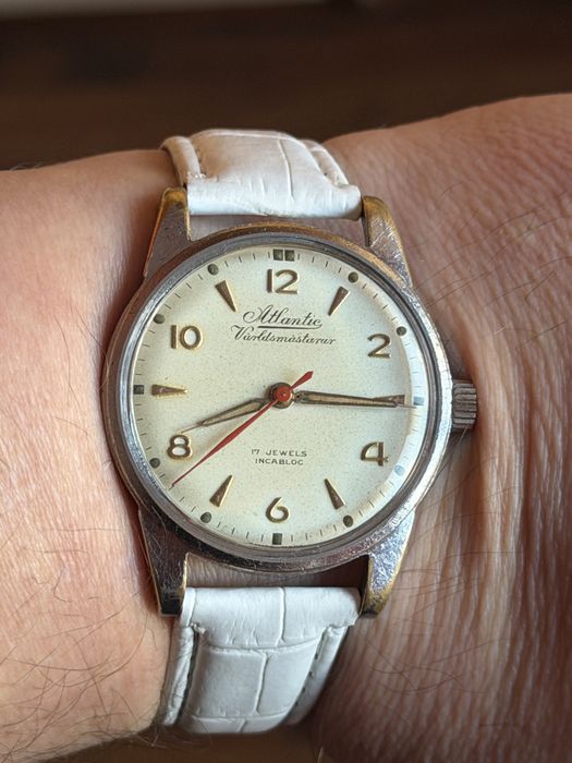 Atlantic Worldsmasterur 17jewels, rozmiar 36/46mm, piękny stan