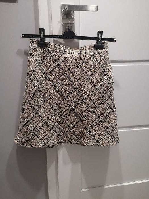Primark spódniczka beżowa w kratę M