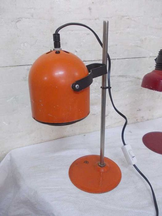 Stare lampki na biurko PRL bauhaus vintage