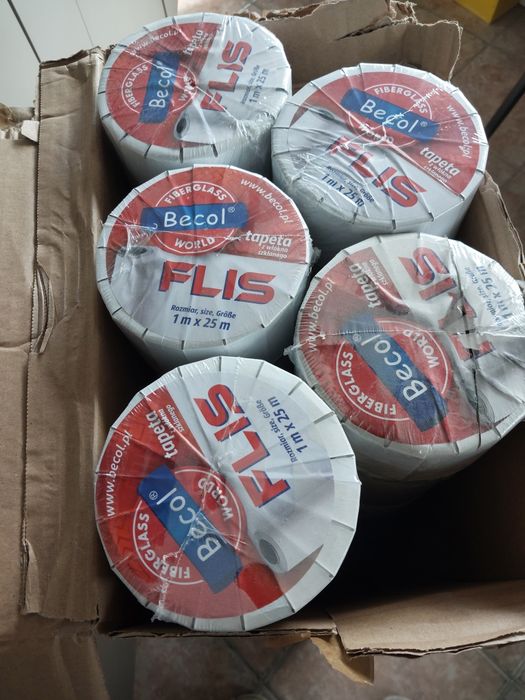 Flizelina budowlana tapeta włókno  szklane