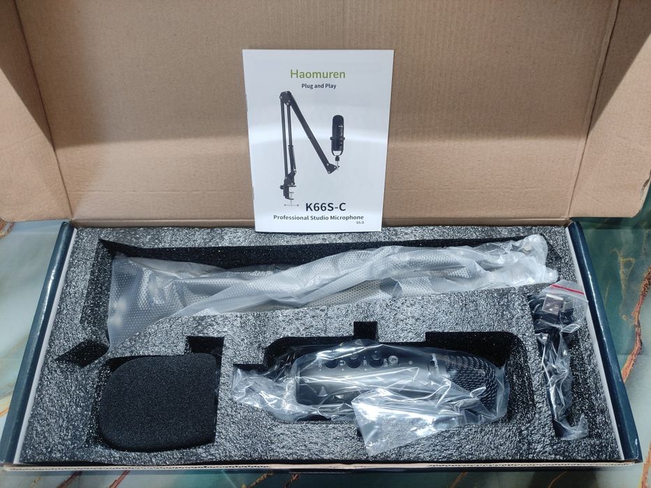 USB микрофон Конденсаторный ZealSound K66S-C