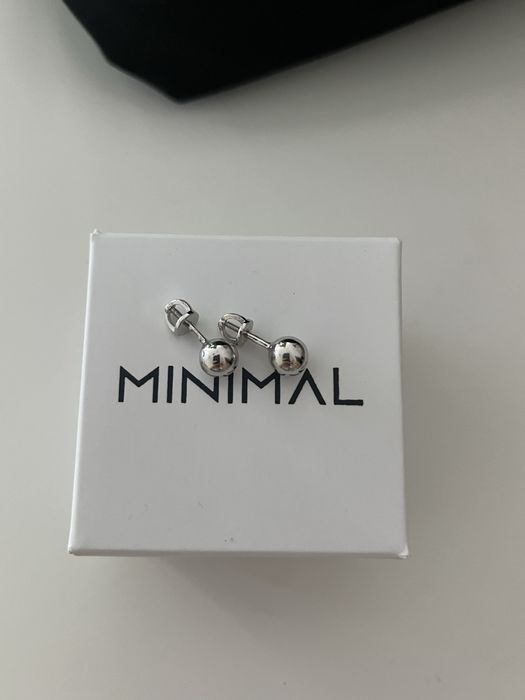 Кульчики сережки срібні Простір Minimal