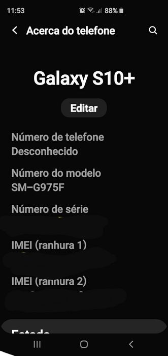 Samsung S10 plus desbloqueado dualsim com fatura e garantia + extras