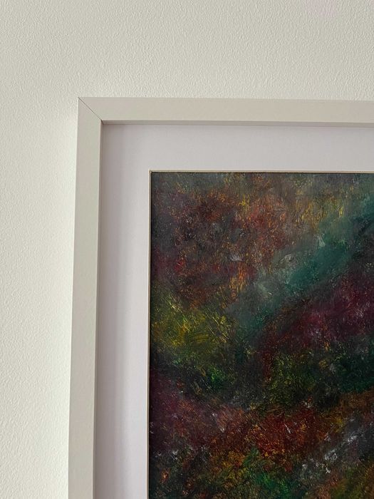 Pintura abstrata em acrílico
