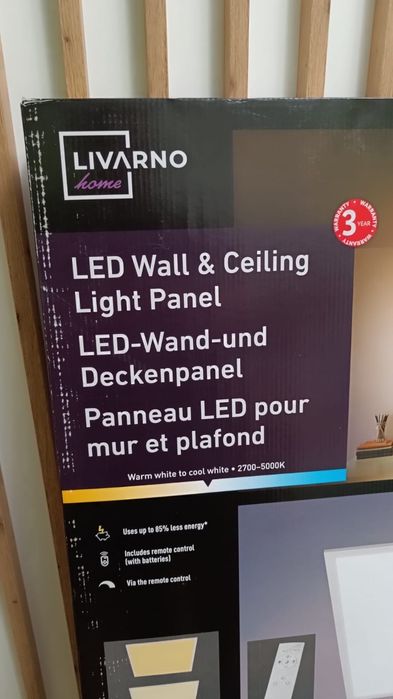Panel LED naścienny Livarno nowy