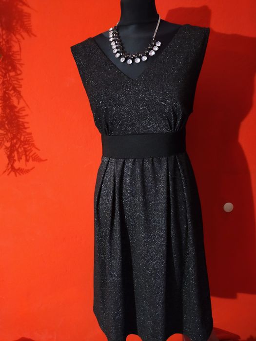 Sukienka rozmiar 44 srebrna