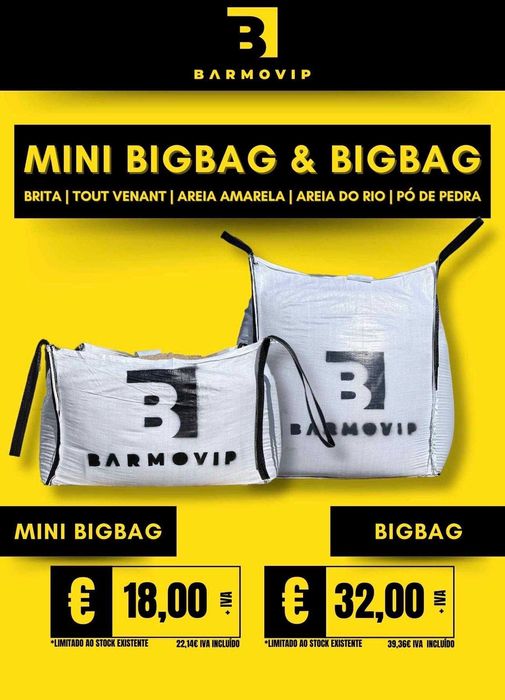 Mini BigBag & BigBag (Areia/Brita/etc)