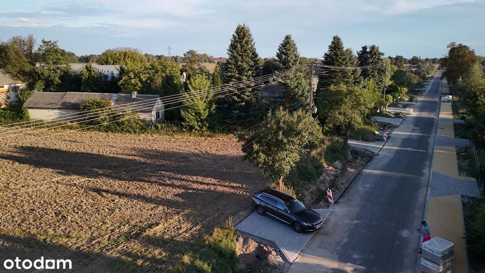 Działka budowlana 2721m² w miejscowości Szczęście - asfaltowy dojazd - Widok 3