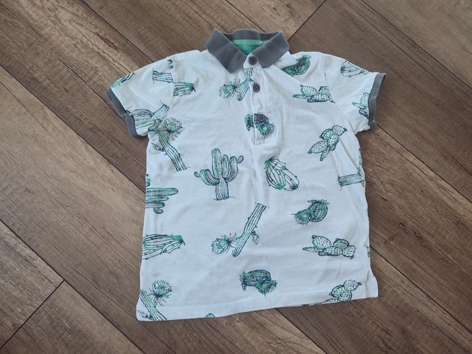 Bluzeczka koszulka polo z kołnierzykiem 116