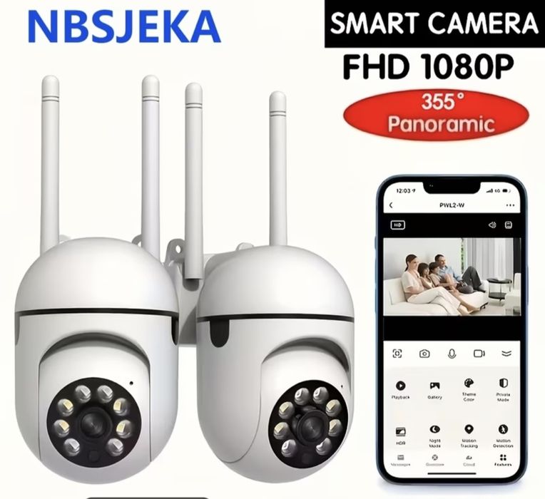 Бездротова панорамна Smart Wi-Fi камера